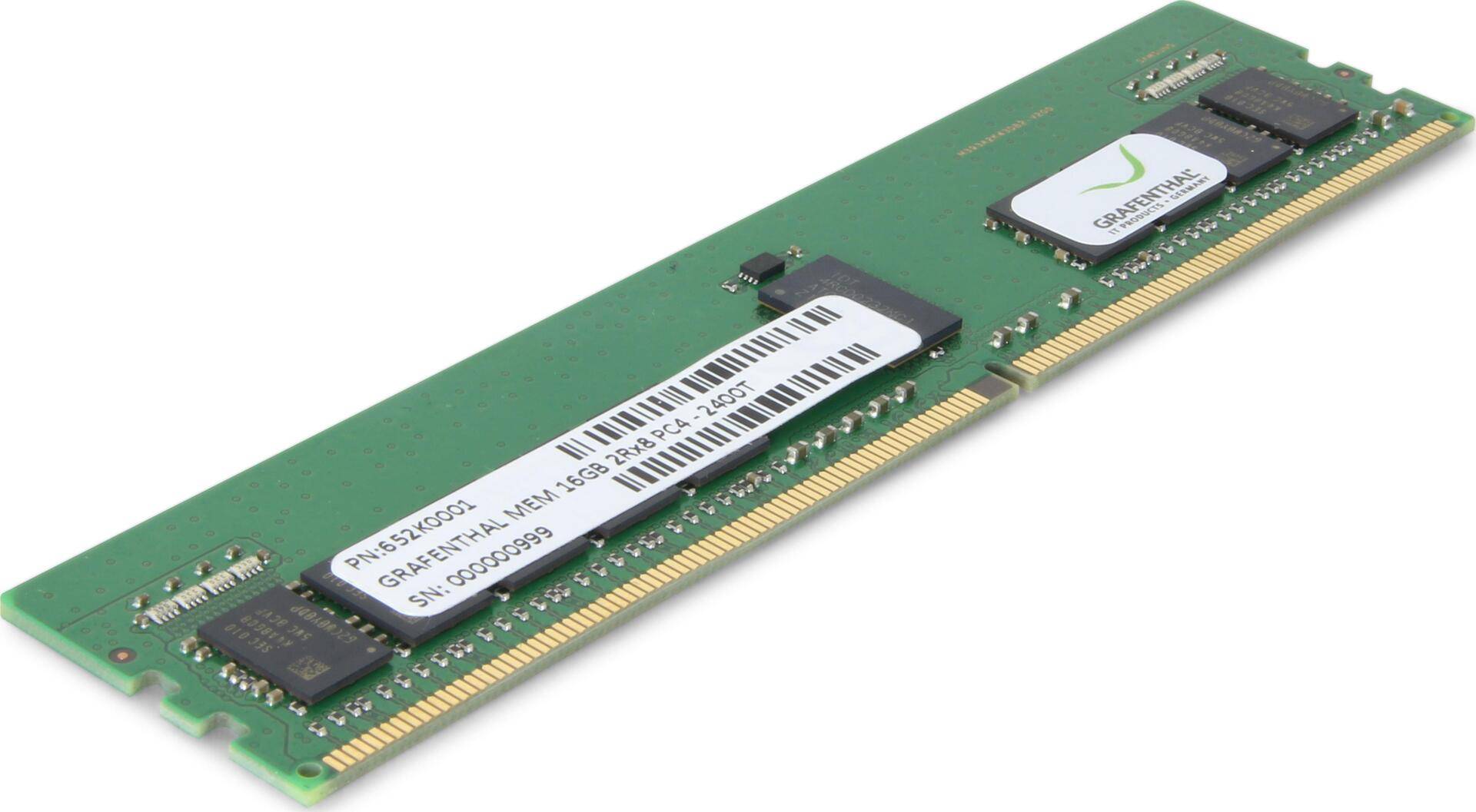 GRAFENTHAL 652K0001 Speichermodul 16 GB 1 x 16 GB DDR4 2666 MHz ECC (652K0001) von Grafenthal