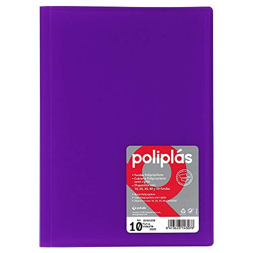 Grafoplas 1155779 Ringordner mit 10 Taschen, Violett von Grafoplás