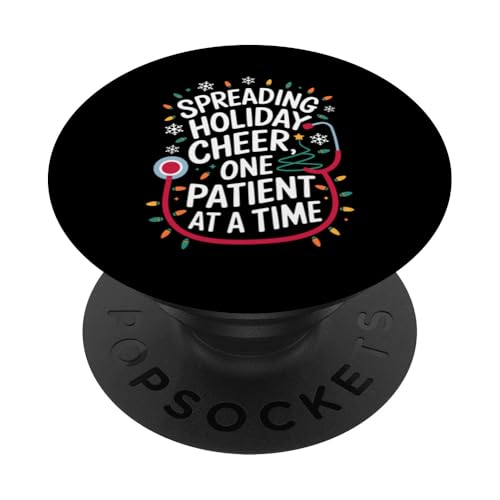 Arzt verbreitet Festtagsstimmung Ein Patient nach dem anderen Weihnachten PopSockets Klebender PopGrip von GrandMaster Design