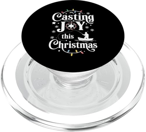 Fishing Casting Joy zu Weihnachten PopSockets PopGrip für MagSafe von GrandMaster Design