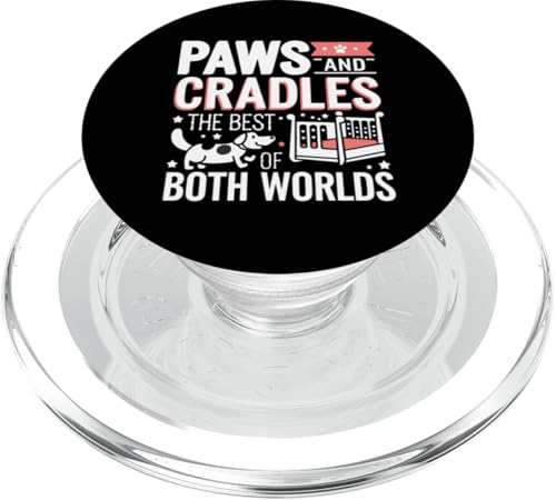 Paws and Cradles Das Beste aus beiden Welten Baby-Eltern PopSockets PopGrip für MagSafe von GrandMaster Design