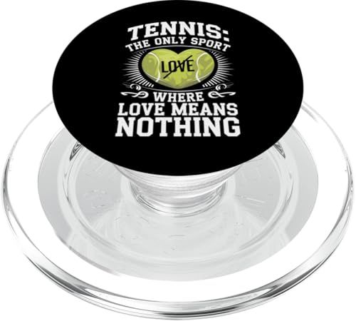 Tennis Die einzige Sportart, in der Liebe nichts bedeutet PopSockets PopGrip für MagSafe von GrandMaster Design