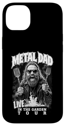 Heavy Metal Dad Live In The Garden Tour Rockmusik Grillen Hülle für iPhone 14 Plus von Grandio Design Funny Father's Day Dad Joke Gifts