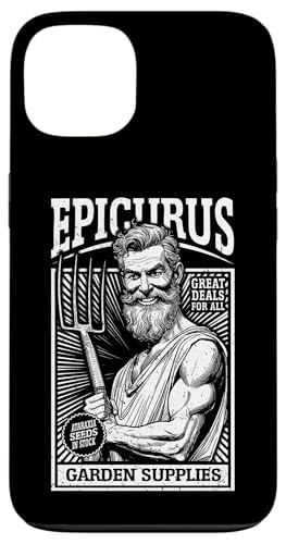 Hülle für iPhone 13 Epicurus Garden Supplies, witzige Gartenphilosophie-Werbung im Retro-Look von Grandio Design Funny Philosophy Philosopher Gifts