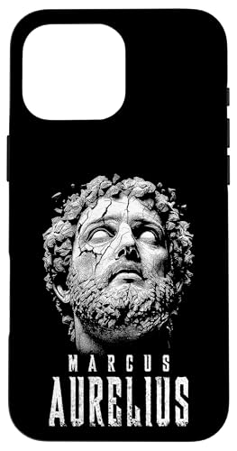 Hülle für iPhone 16 Pro Max Funny Stoic Philosophy Marcus Aurelius Stoicism Philosoph von Grandio Design Funny Philosophy Philosopher Gifts