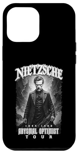 Nietzsche Heavy Metal Funny Philosophy Abysmal Optimist Tour Hülle für iPhone 12 Pro Max von Grandio Design Funny Philosophy Philosopher Gifts