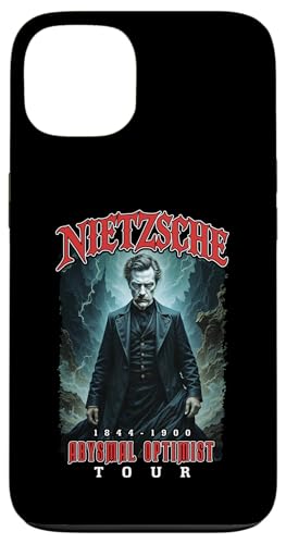 Nietzsche Heavy Metal Funny Philosophy Abysmal Optimist Tour Hülle für iPhone 13 von Grandio Design Funny Philosophy Philosopher Gifts