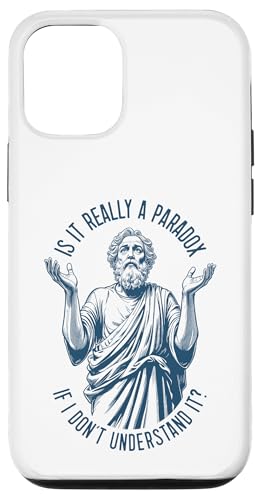 Sokrates Funny Philosophy Understanding Paradox Philosoph Hülle für iPhone 12/12 Pro von Grandio Design Funny Philosophy Philosopher Gifts