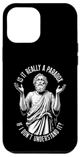 Sokrates Funny Philosophy Understanding Paradox Philosoph Hülle für iPhone 12 Pro Max von Grandio Design Funny Philosophy Philosopher Gifts