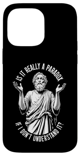 Sokrates Funny Philosophy Understanding Paradox Philosoph Hülle für iPhone 14 Pro Max von Grandio Design Funny Philosophy Philosopher Gifts