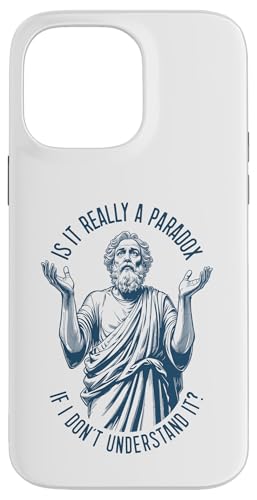 Sokrates Funny Philosophy Understanding Paradox Philosoph Hülle für iPhone 14 Pro Max von Grandio Design Funny Philosophy Philosopher Gifts