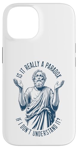 Sokrates Funny Philosophy Understanding Paradox Philosoph Hülle für iPhone 14 von Grandio Design Funny Philosophy Philosopher Gifts