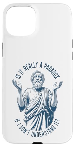 Sokrates Funny Philosophy Understanding Paradox Philosoph Hülle für iPhone 15 Plus von Grandio Design Funny Philosophy Philosopher Gifts