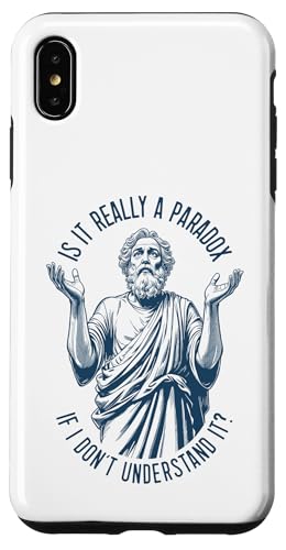 Sokrates Funny Philosophy Understanding Paradox Philosoph Hülle für iPhone XS Max von Grandio Design Funny Philosophy Philosopher Gifts