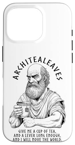 Hülle für iPhone 16 Pro Tea Lovers Funny Archimedes Architealeaves Teetrinker Mathematik von Grandio Design Funny Tea Lover Drinker Gifts