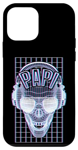 Hülle für iPhone 12 mini EDM Rave Papi DJ Glitch Optical Illusion Skull Kopfhörer von Grandio Design Music Lover & Musician Gifts