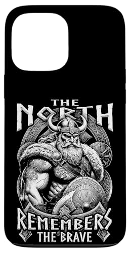 Hülle für iPhone 13 Pro Max Viking North erinnert sich an den tapferen Krieger der Wikinger aus der nordischen Mythologie von Grandio Design Norse Viking Warrior Gifts