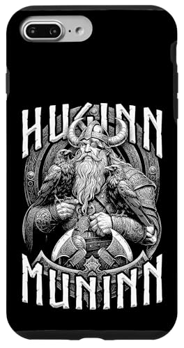 Hülle für iPhone 7 Plus/8 Plus Huginn Muninn Odins Raben Valhalla Wikinger nordische Mythologie von Grandio Design Norse Viking Warrior Gifts