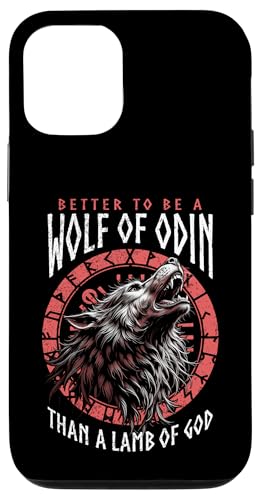 Wolf Of Odin Lamm Of God Wikinger nordische Mythologie Kompass Hülle für iPhone 12/12 Pro von Grandio Design Norse Viking Warrior Gifts