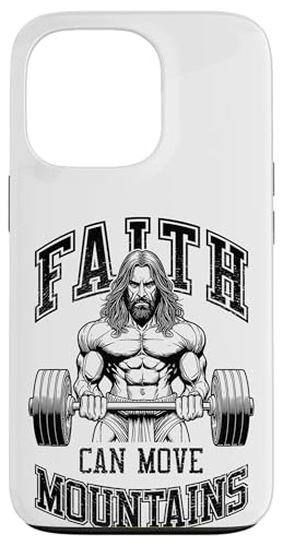 Hülle für iPhone 13 Pro Jesus Gym Christlicher Bodybuilder Faith kann Berge versetzen von Grandio Design Sports Training And Fitness