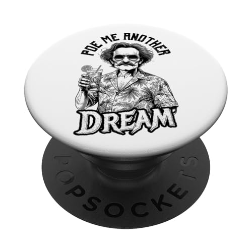 Edgar Allan Poe Me Another Dream Lustiger Summerween Beach Goth PopSockets mit austauschbarem PopGrip von Grandio Design Summerween Summer Vacation Beach