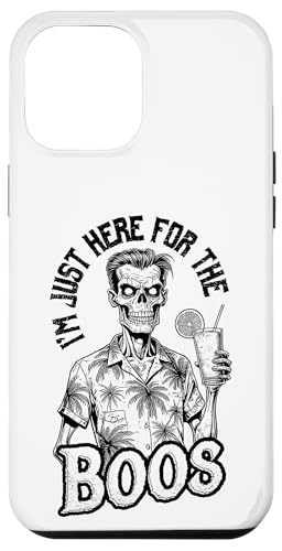 Hülle für iPhone 12 Pro Max Summerween I'm Just Here For The Boos Lustiger Zombie-Cocktail von Grandio Design Summerween Summer Vacation Beach