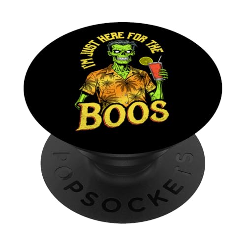 Summerween I'm Just Here For The Boos Lustiger Zombie-Cocktail PopSockets mit austauschbarem PopGrip von Grandio Design Summerween Summer Vacation Beach