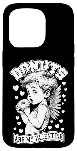 Hülle für iPhone 15 Pro Donuts Are My Valentine Lustiger Amor gegen den Valentinstag von Grandio Design Valentine's Day Gifts