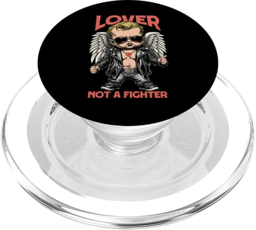 Lustiger Valentinstag Cool Cupid Lover Not Fighter Retro PopSockets PopGrip für MagSafe von Grandio Design Valentine's Day Gifts