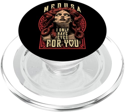 Valentinstag Medusa Frau I Only Have Eyes For You Heart PopSockets PopGrip für MagSafe von Grandio Design Valentine's Day Gifts