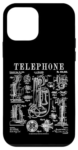 Hülle für iPhone 12 mini Telefon Vintage Patent Antik Retro Telefonist Telefon von Grandio Design Vintage Patent Drawing Gifts