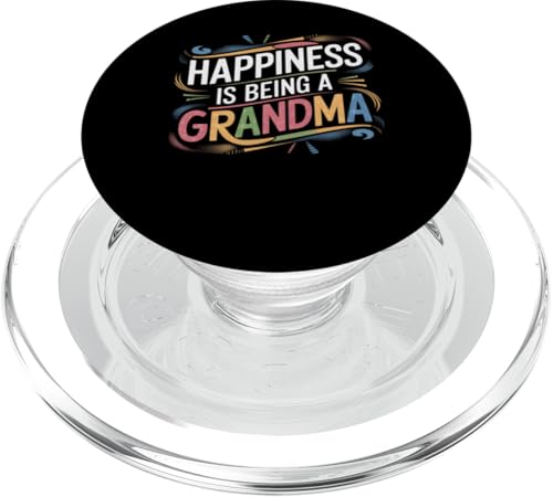 Damen Happiness is being a Grandma Family Graphic Tee PopSockets PopGrip für MagSafe von Grandmom Graphic tee