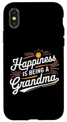 Happiness is being a Grandma Damen Familie Kleidung Hülle für iPhone X/XS von Grandmom Graphic tee