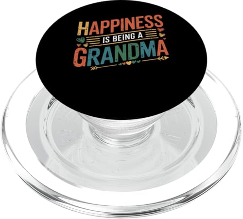 Happiness is being a Grandma Damen Familie Kleidung PopSockets PopGrip für MagSafe von Grandmom Graphic tee