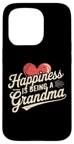 Happiness is being a Grandma Damen New Grandmother Tee Hülle für iPhone 15 Pro von Grandmom Graphic tee