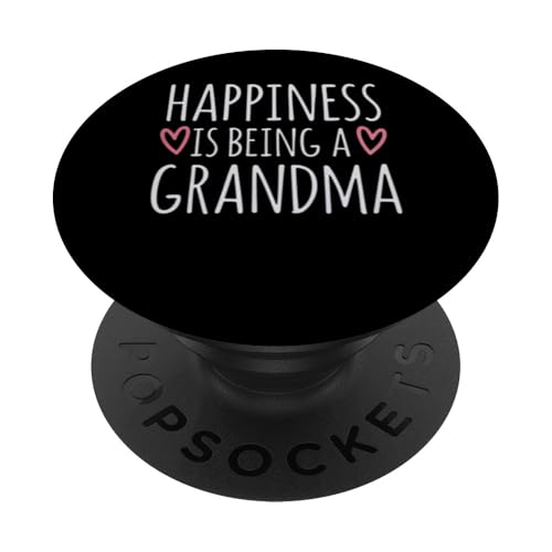 Happiness is being a Grandma Family Clothing Damen PopSockets Klebender PopGrip von Grandmom Graphic tee