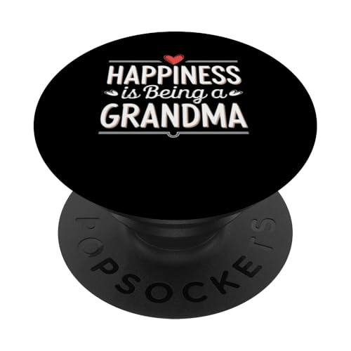 Happiness is being a Grandma Graphic Tee Damen PopSockets Klebender PopGrip von Grandmom Graphic tee