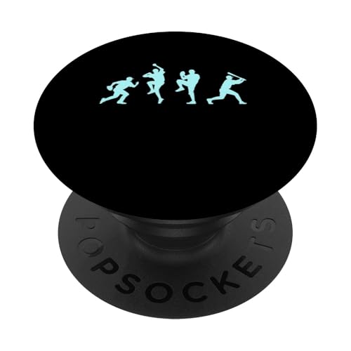 Baseballspieler-Silhouette, lustiger Baseball-Krug PopSockets Klebender PopGrip von Graphic 365