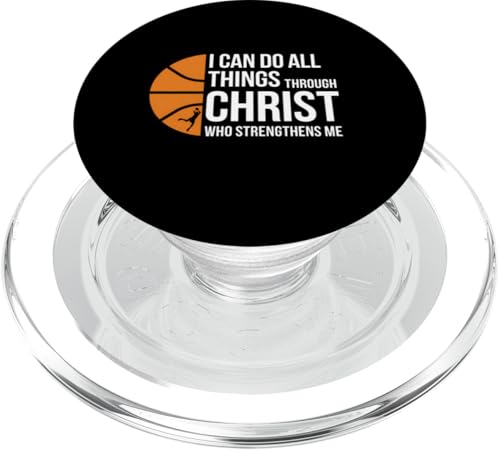 Basketball Christian Ich kann alles durch Christus PopSockets PopGrip für MagSafe von Graphic 365