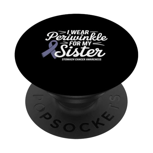 Bauchkrebs-Bewusstsein Immergrün-Band für Schwester PopSockets Klebender PopGrip von Graphic 365