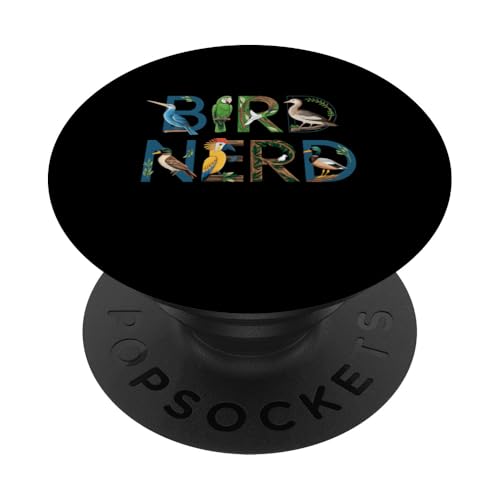 Bird Nerd Birding Birdwatcher Ornithologe Geschenkidee PopSockets Klebender PopGrip von Graphic 365