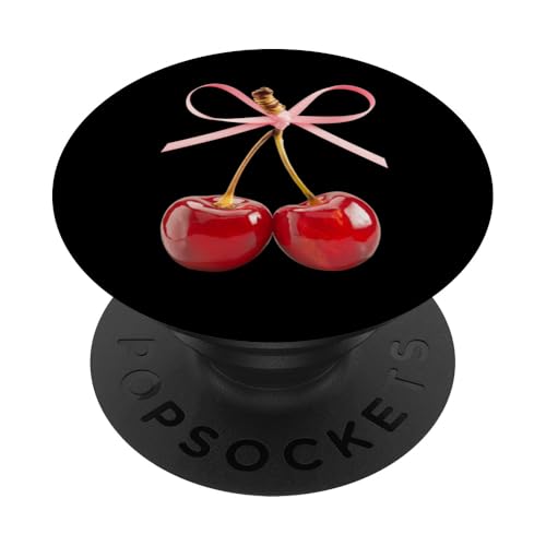 Cherry Sweetheart Pärchen süßes rotes Kirschen Design PopSockets Klebender PopGrip von Graphic 365