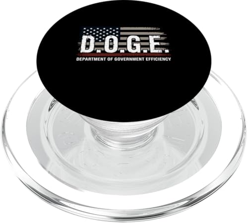 Doge Department of Government Efficiency Lustige Flagge der USA PopSockets PopGrip für MagSafe von Graphic 365