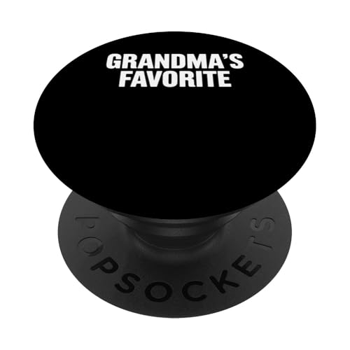 Großmutters Lieblingsenkelkind, Enkelkind, Enkeltochter, Geschenk PopSockets Klebender PopGrip von Graphic 365