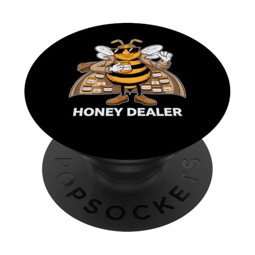 Honey Dealer Lustiges Imker Bienenstock Bienenstock Insektengeschenk PopSockets Klebender PopGrip von Graphic 365