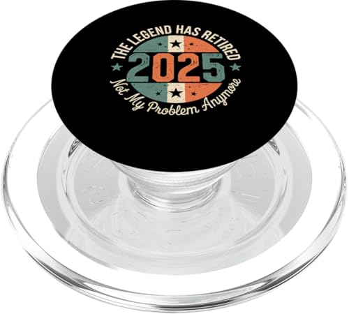 Im Ruhestand 2025 Die Legende ist im Ruhestand Nicht mehr mein Problem PopSockets PopGrip für MagSafe von Graphic 365