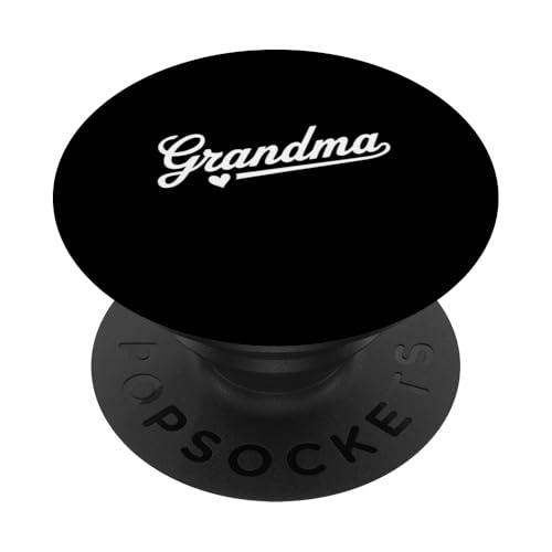 Oma Geschenk für Großmutter, süßes Oma Herz Design PopSockets Klebender PopGrip von Graphic 365