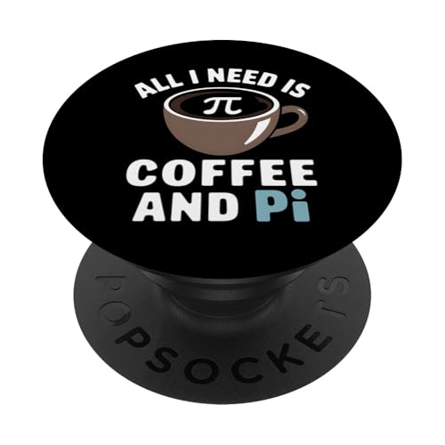 Pi Day Coffee Lover Design für Mathematiklehrer und Schüler PopSockets Klebender PopGrip von Graphic 365