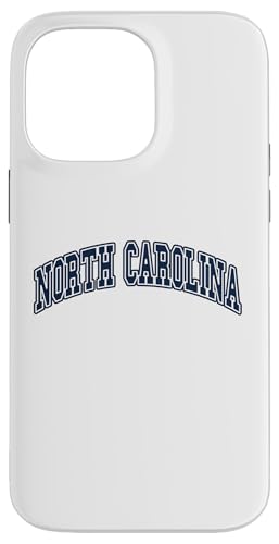 Hülle für iPhone 14 Pro Max NORTH CAROLINA - Throwback Design - Classic von Graphic Apparel Co.