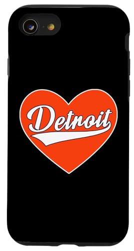 Hülle für iPhone SE (2020) / 7 / 8 DETROIT – Throwback-Design – klassisch von Graphic Apparel Co.